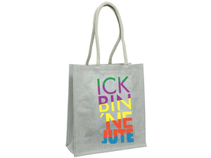 Jute Shopper Classic  "ICK BIN ´NE JUTE" Multicolor