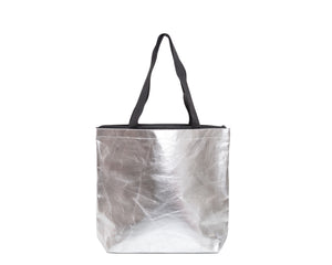 Washed Craft Paper Bag- Silver
